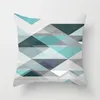 Pillow 45 45cm Modern Simple Blue Geometric Marble Cover Home Sofa Colorful Pillowcase Bedroom Office Decorations