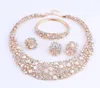 Donne AB Color Crystal Jewelry Set con orecchini collana Collane Bracciale Angello Collane Boho Trendy Wedding for Party Direct 8816597