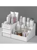 Boîtes de rangement Tiroir Makeup Box Dormitory Finishing Plastic Shelf Cosmetics Skin Soins Casse