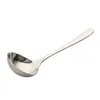 Spoons 1Pc Stainless Steel Spoon Big Head Thickened Large Capacity Pot Soup Drinking Porridge Kitchen Tools