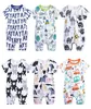 Baby Boys Jumpsuits Cartoon 6 Designs Summer Short Sleeve Cartoon Letter Animal Letter Printed Rompers Ubrania Playfit 018M6497705