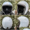 사이클링 헬멧 빈티지 레트로 제네니아 주 TT CO 오토바이 헬멧 500TX 3/4 오픈 페이스 일본 없음 머쉬 크로온 헤드 중량 유리 섬유 쉘 OT4QB