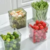 Storage Bottles Food Sorting Plastic Box Translucent Freezer Vertical Refrigerator Pet