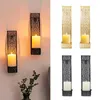 Candle Holders European Style Simple Wall Lamp Holder Living Room Bathroom Decoration Creative Wrought Iron