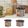 Storage Bottles AirTight Food Container BPA-Free Stackable Wide-Mouth Design Easy Air Extraction Sealed Box Home Supplies