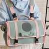 Cat Carriers Pet Carrier Backpack Foldable Cage Fashion Cute Bag Cloth Handbag For Small Dogs Mochila Para Gatos Items