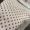 Grundläggande avslappnade klänningar Designer Eugenia Polka Dot Dress for Women's Summer New Colored Sequin Mesh Patchwork with Silk Foder, Lapel Cake kjol Tlnh