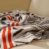 Battaniye akrilik fırlatma rahat çok renkli boho tarzı kanepe battaniye nordic yaz örtüsü klima ve atışlar
