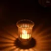 Titulares de velas Clear Votive Suptor Glass Glusting para centros de mesa de bodas en las mesas o decoración del hogar