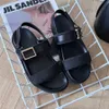 Designer dames sandalen mannen stof glijbanen sandaal wit lederen glijbanen gesp gloopend slippers mode klassieke riem plat lederen canvas letter rubber