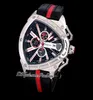 2021 NYT TONINO SPORT BIL Cattle Swiss Quartz Chronograph Mens Watch Steel Case Black White Dial Dynamic Sports Red Leather Puret4077291