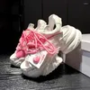 Lässige Schuhe Farbe Blockieren dicker Sohle Muffin Sandalen Frauen 2024 vielseitig erhöhte pu Liebe Sport Roman 34-39