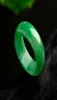 Jadeit Jade Ringband für Frau oder Mann dünner moderner Schmuck Rohstein Chinesische Festkörper 1400463