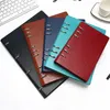 A4 A5 A6 B5 Hollow Looseleaf Notebook Detachable Leather Notepad Binder Notepads Stationery 240409