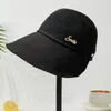 Boinas de chapéu de sol, proteção elegante com buraco para mulheres dobráveis anti-UV Brimed Cap Camping Gardening