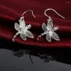 Kolczyki Dangle Fashion Biżuteria 925 Sterling Silver for Woman Crystal Dragonfly Friend Prezent