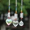 Figurines décoratives 3pcs Crystal Catchers Sungers Butterfly Dragonfly Suncatcher Fence-ciel arc-en-ciel Maker accroché Ornement Prisms Decoration