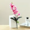 Dekoratif Çiçekler 5/10 Baş Yapay Çiçek Kelebek Orkide Simülasyon Phalaenopsis Sahte Slik Düğün Partisi Dekorasyonu