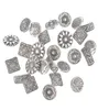 50pcs mieszane antyczne srebrny ton metalowe metalowe guziki scrapbooking guziki ręcznie robione akcesoria do szycia rzemiosło DIY 3874580