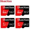 Accessori SHANDIAN 10 PC CARD MEMORIA LOTTO Smart SD 128GB 64 GB ROSSO ALTA SPECIA TF TF 32 GB 16 GB Disk flash SD Flash per telecamere 8 GB