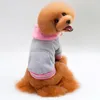 Appareils pour chiens Cotton Pet Sports Pullage confortable et chaude Vestes pour petits vêtements à capuche à chiot en peluche (gris bleu blanc)