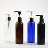 Storage Bottles 20pcs/lot Empty Plastic Bottle With Pump Lid 200ML Cosmetic Refillable Shampoo PET