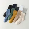 Chaussettes masculines 10 paires hommes affaires Coton Cound Cound Color Couleur de printemps été chaussette blanche noire pour hommes confortable