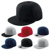 Nowy płaski czapkę z czarnym płaskim wzorem baseballowym Era Hip Hop Fit Flat Top Hat