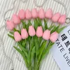 51020Pcs Artificial Flowers Tulip PE Fake Wedding Garden Decoration Outdoor Home Bouquet Vase Decor Plants 240411