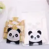 Gift Wrap Design 100pcs/lot 10x13cm Christmas Cadeau Zakjes Year Cookies Packaging With Cute Panda Self-adhesive Bags