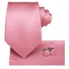 Бабочки Hi-Tie Men Fashion Peach Pink Solid Heartie Handkerchief Hunkerchief Hufflinks для Tuxedo аксессуары классический шелковый роскошный подарочный галстук