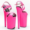 Модель танцевальной обуви показывает Wome Fashion 23CM/9INCHES PU Верхняя платформа Sexy High Heels Sandals Pole 014