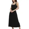 Casual Dresses Summer Sleeveless Tank For Women Stretch Robe Sexy Straps Bodycon Long Dress Ladies Beach Fishtail Maxi Vestidos