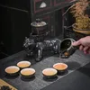 Teaware Sets Vintage Outdoor Tea Set Portable Blacktraditional Travel Mug Teapot Infusers Gongfu Coffee Cup Conjunto De Cha