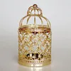 Candle Holders Creative Candelabros Hollow Hanging Bird Cage Holder European Candlestick Vintage Christmas Stand Wedding