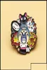 Broches broches pinceau bijoux mignon collection de personnage émail épingle mâle sans visage mon voisin totoro mix badge enfant broche lo4853830