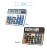 Rekenmachines Osalo 6815 Desktop Office Desktop Calculator HD Display Screen Student Examen Office Financieringsboekhouding Solar 12 Digitale rekenmachines