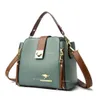 Bolsas de cordão de traço feminino de alta qualidade designer crossbody bolsos zíper duplo saco feminino 2024 saco de ombro feminino