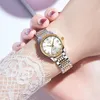 Orologi da polso orologio meccanico automatico Fashion Diamond Roman Scale Donne