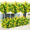 Decorative Flowers Artificial For Decoration UV Resistant Fake Outdoor Plastics Bouquet Shrubs Plants Hanging Home Garden Decor