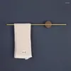 Cucina deposito Nordico creativo in legno massiccio di asciugamani in ottone in legno massiccio semplice supporto per il bagno regolabile per arrugginire regolabile