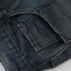 Y2K Blue Denim Shorts Spider Babeb wydrukowano Summer Loose Casual Donss Shorts Fashion Harajuku Hip Hop Streetwear For Men 240409