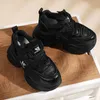 Sıradan Ayakkabılar Otomatik 8.5cm Platform Kama Kadın Spor Ayakkabıları Yüksek Marka Tıknaz Kadın Kalın Çözilmiş İlkbahar Sonbahar Moda Sneaker Bayanlar