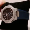 Luxo Parecendo totalmente assistir Iced para homens Mulher Top artesanato exclusivo e caro Mosang Diamond 1 1 5A Relógios para Hip Hop Industrial Luxo 7363