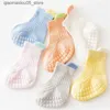 Barnstrumpor Lawadka 0-24m Baby Boys and Girls Socks Summer Mesh Thin Newborn Socks Non Slip Pure Cotton Preschool Baby Socks Q240413