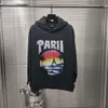 Édition de vêtements de concepteur de haute qualité Paris Tower imprimé Pull Hoodie pour femmes