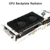 Radiatore di backplate GPU di raffreddamento per RTX3090 3080 3070 Video Cardsink, VGA VRAM Memory Cooler PWM Frenge Kit di raffreddamento Alluminio 90*180*15mm