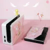 Fall anime -kort Captor Sakura Pink Protection Funda Switch OLED CASE Joycon Housing Protective Case for Housse Switch Accessories