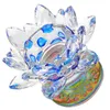 キャンドルホルダークリスタルホルダーロータステーブルデコレーション花柄のガラスガラスデスクトップろうそくの祭壇のためのろうそく