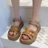 Dress Shoes Sandals For Women Roman Style Ladies Open Toe Summer 2024 Footwear Platform Comfort Daily Comfortable And Elegant H Korea